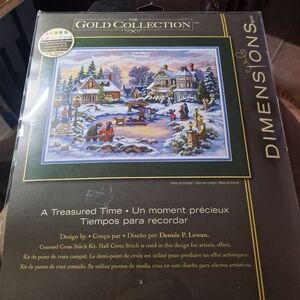 Dimensions Gold Collection Cross Stitch CHRISTMAS Treasured Time Winter 8569 NEW